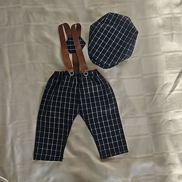 Carter's Baby Boy Newborn Bundle Oncies & Photo Shoot Outfit Navy Blue 3 Months - Picture 5 of 16